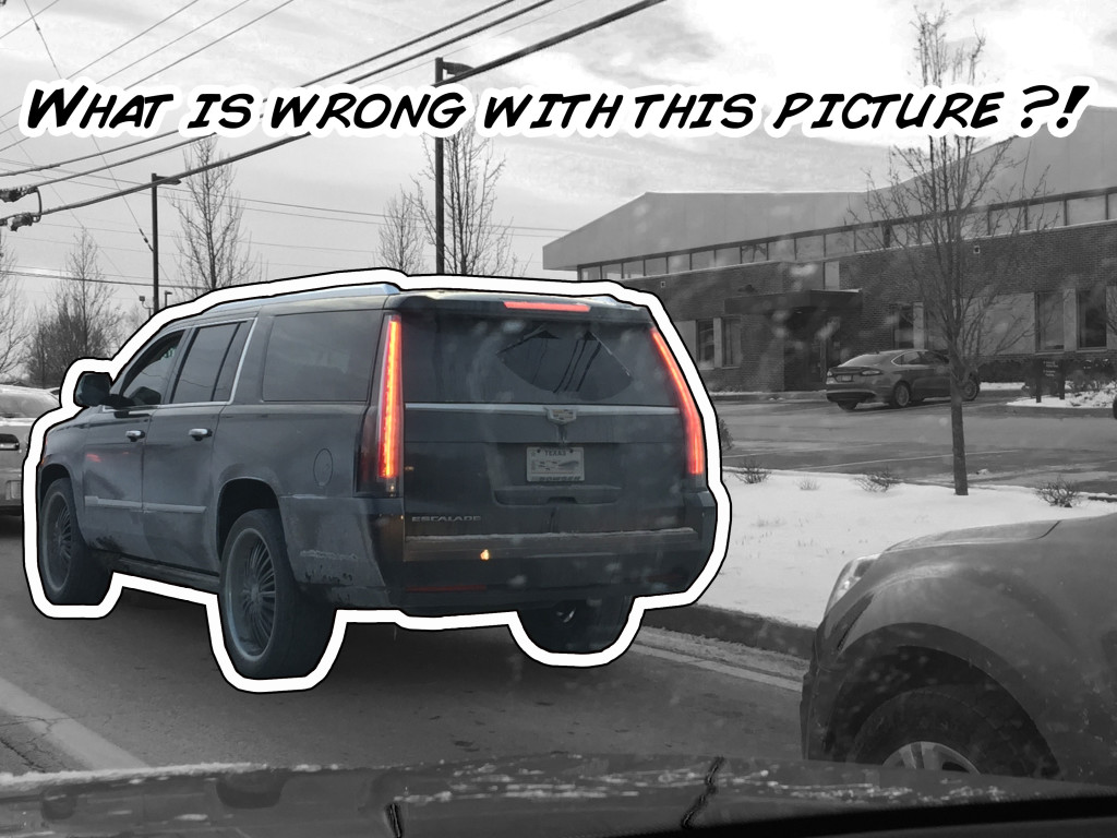 2016 Cadillac Escalade with puny rear wiper