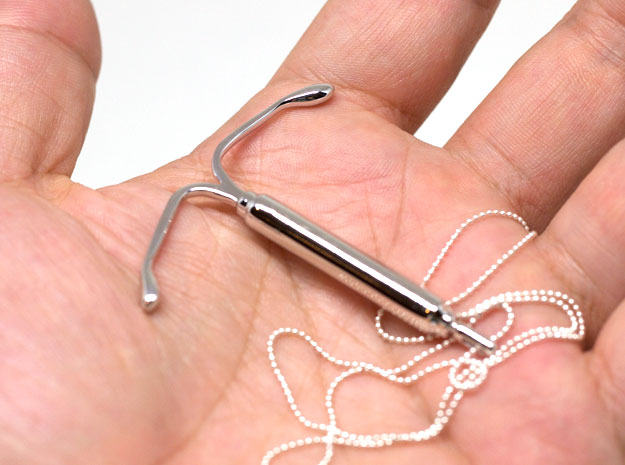 Silver IUD Pendant